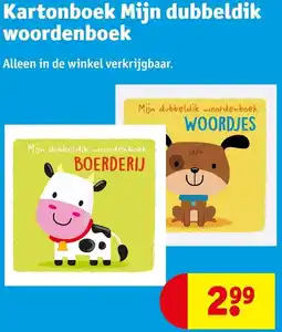 Kruidvat Kartonboek Mijn dubbeldik woordenboek aanbieding