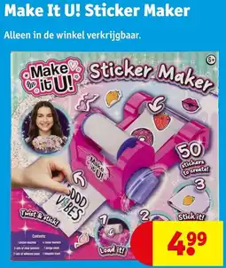 Kruidvat Make It U! Sticker Maker aanbieding