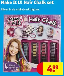 Kruidvat Make It U! Hair Chalk set aanbieding