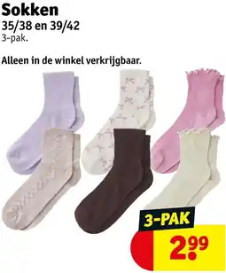 Kruidvat Sokken aanbieding