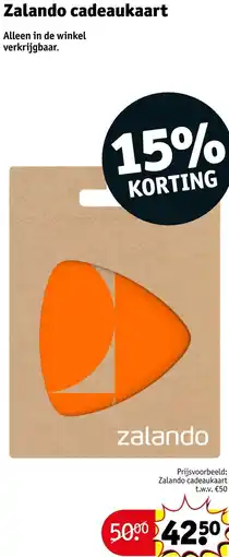 Kruidvat Zalando cadeaukaart aanbieding