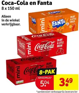 Kruidvat Coca-Cola en Fanta aanbieding
