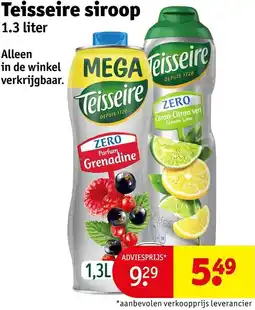 Kruidvat Teisseire siroop aanbieding
