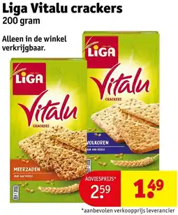 Kruidvat Liga Vitalu crackers aanbieding