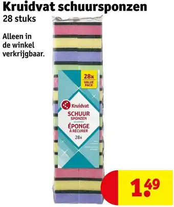 Kruidvat Kruidvat schuursponzen aanbieding