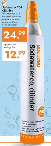 Blokker Sodawater CO2 Cilinder aanbieding