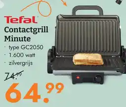 Blokker Tefal Contactgrill Minute aanbieding