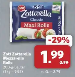 Combi Markt DE Zott Zottarella Mozzarella Rolle aanbieding