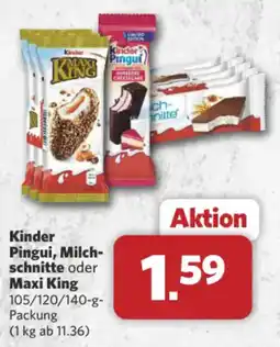 Combi Markt DE Kinder Pingui, Milch-schnitte oder Maxi King aanbieding