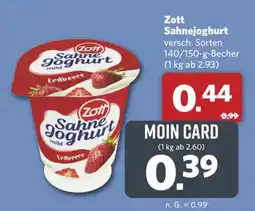 Combi Markt DE Zott Sahnejoghurt aanbieding