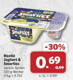 Combi Markt DE Nestlé Joghurt & Smarties aanbieding