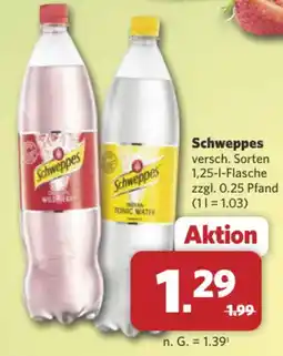 Combi Markt DE Schweppes versch. Sorten aanbieding