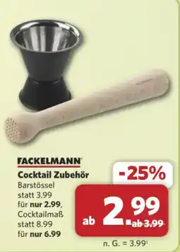 Combi Markt DE Fackelmann Cocktail Zubehör aanbieding
