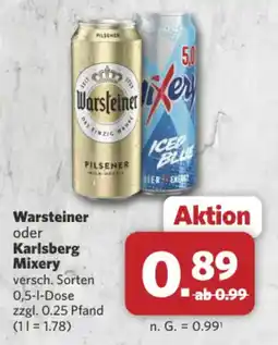 Combi Markt DE Warsteiner oder Karlsberg Mixery aanbieding