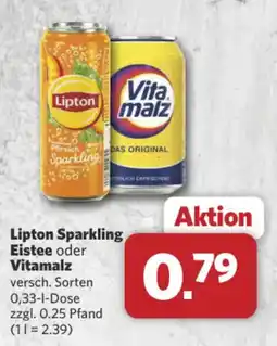 Combi Markt DE Lipton Sparkling Eistee oder Vitamalz aanbieding