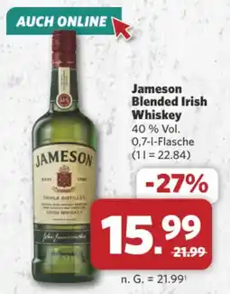 Combi Markt DE Jameson Blended Irish Whiskey aanbieding