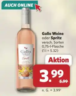 Combi Markt DE Gallo Weine oder Spritz aanbieding