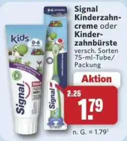 Combi Markt DE Signal Kinderzahncreme oder Kinderzahnbürste aanbieding