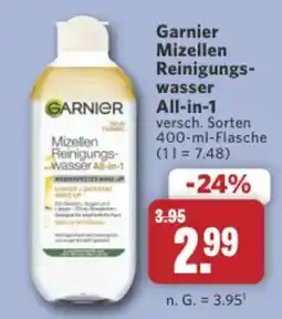 Combi Markt DE Garnier Mizellen Reinigingswater All-in-1 aanbieding