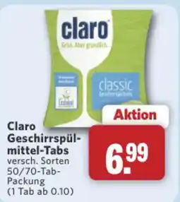 Combi Markt DE Claro Geschirrspülmittel-Tabs aanbieding