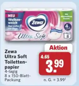 Combi Markt DE Zewa Ultra Soft Toilettenpapier aanbieding