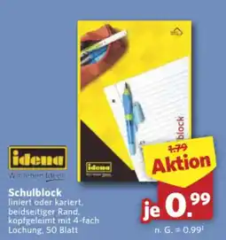 Combi Markt DE idena Schulblock aanbieding