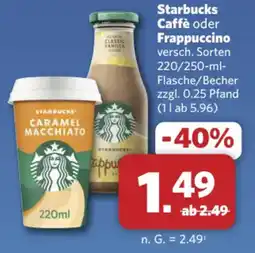 Combi Markt DE starbucks caffè oder frappuccino aanbieding
