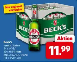 Combi Markt DE Beck's aanbieding