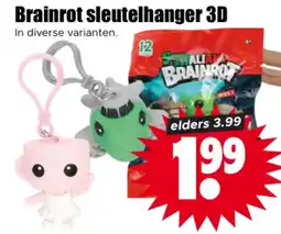 Dirk Brainrot sleutelhanger 3D aanbieding