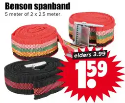 Dirk Benson spanband aanbieding