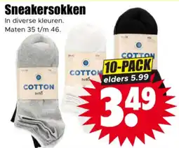 Dirk COTTON sneakersokken aanbieding