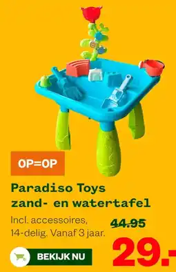 Welkoop Paradiso Toys zand- en watertafel aanbieding
