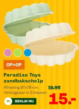 Welkoop Paradiso Toys zandbakschelp aanbieding