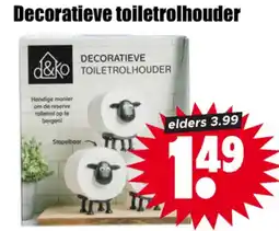 Dirk d&ko decoratieve toiletrolhouder aanbieding