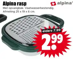Dirk Alpina rasp aanbieding