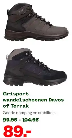 Welkoop Grisport wandelschoenen Davos of Terrak aanbieding