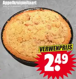Dirk Appelkruimeltaart aanbieding