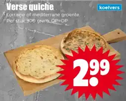 Dirk koelvers verse quiche aanbieding