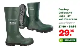 Welkoop Dunlop Jobguard kuit- of knielaarzen aanbieding