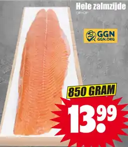 Dirk Hele zalmzijde aanbieding