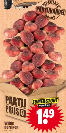 Dirk Wilde perziken aanbieding