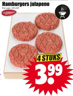 Dirk de Vleeschmeesters hamburgers jalapeno aanbieding