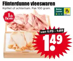 Dirk Flinterdunne vleeswaren aanbieding