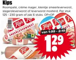 Dirk Kips smeerleverworst aanbieding