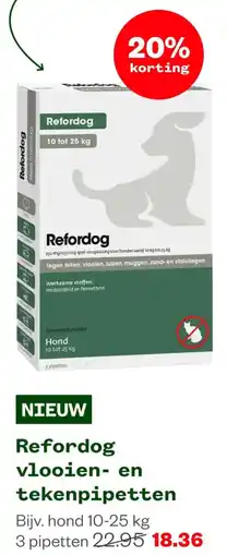 Welkoop Refordog vlooien- en tekenpipetten aanbieding