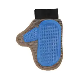 Van Cranenbroek Verzorgingshandschoen met pinnen Pienna taupe/blauw FP aanbieding