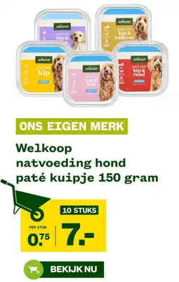 Welkoop Welkoop natvoeding hond paté kuipje aanbieding