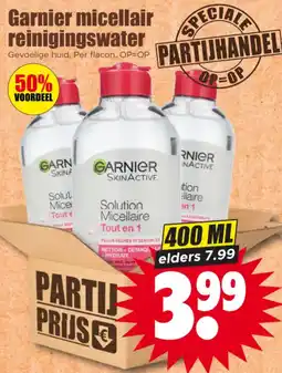 Dirk Garnier micellair reinigingswater aanbieding