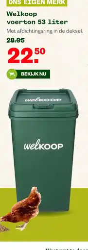Welkoop Welkoop voertom 53 liter aanbieding