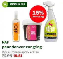 Welkoop NAF paardenverzorging aanbieding